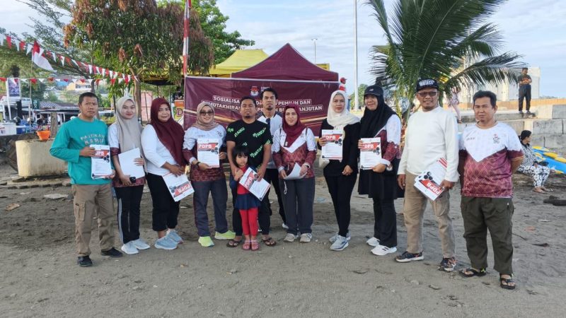 Sosialisasi PDPB di Pantai Ku, KPU Parepare Dorong Partisipasi Masyarakat
