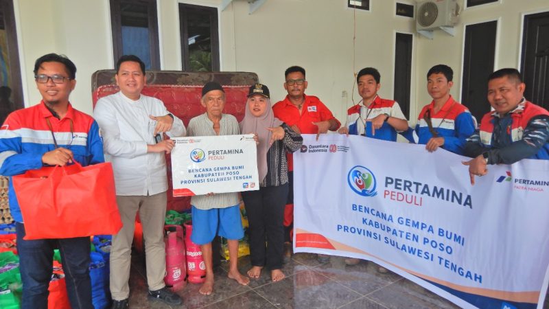 Pertamina Sulawesi Salurkan Bantuan untuk Warga Terdampak Gempa Bumi Poso