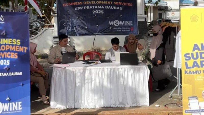 KPP Pratama Baubau Dukung UMKM Perempuan Lewat Layanan Business Development Services di Festival Wowine Wakatobi 2025