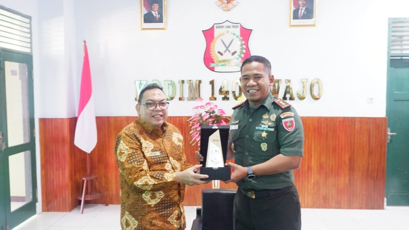 Pajak Bone-Sengkang dan Dandim Wajo Sinergi Canvasing Pajak