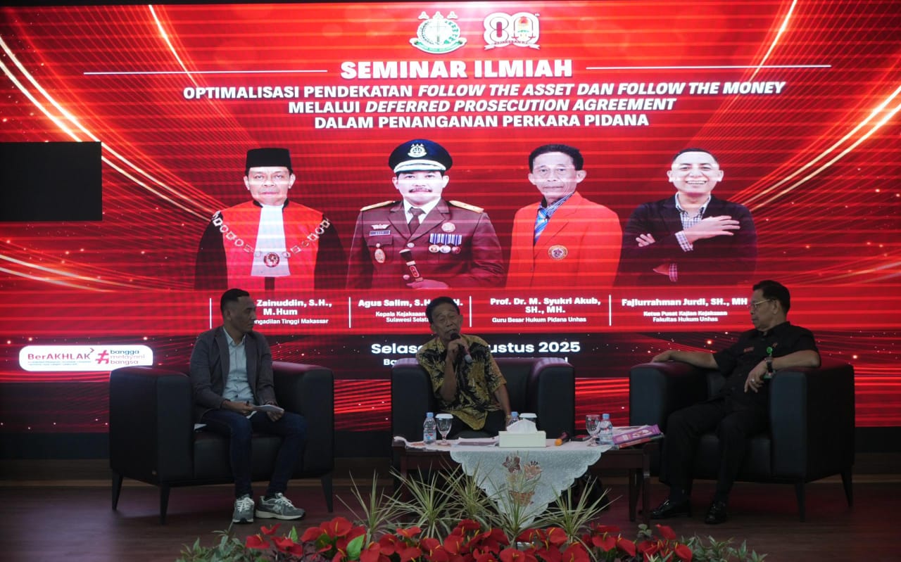 Kejati Sulsel Gelar Seminar Ilmiah, Bahas DPA sebagai Solusi Penegakan Hukum Berbasis Pemulihan Aset