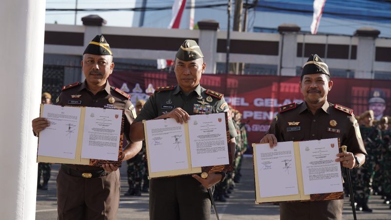 Apel Gelar Pengamanan Kodam XIV Hasanuddin dengan Kejaksaan Tinggi Sulawesi Selatan dan Tenggara