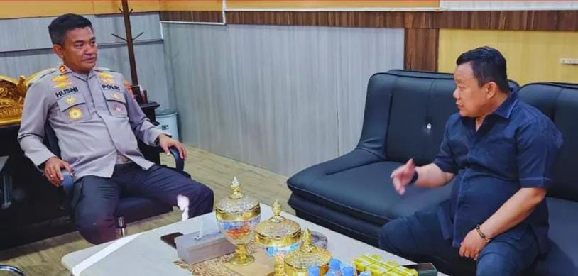 Kapolres Pangkep Silaturahmi Kamtibmas bersama Ketua DPRD dan Ormas