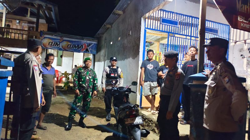 Patroli Rutin Gabungan TNI–Polri di Kecamatan Balocci Wujudkan Sinergitas Jaga Kamtibmas