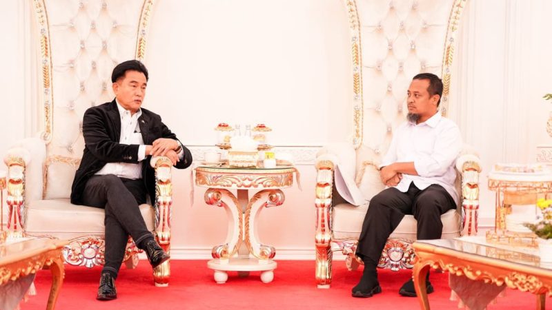Gubernur Sulsel Terima Kunjungan Menko Hukum dan HAM Yusril Ihza Mahendra