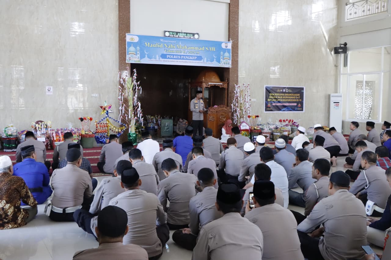Polres Pangkep Gelar Maulid Nabi Muhammad SAW 1447 H/2025 M