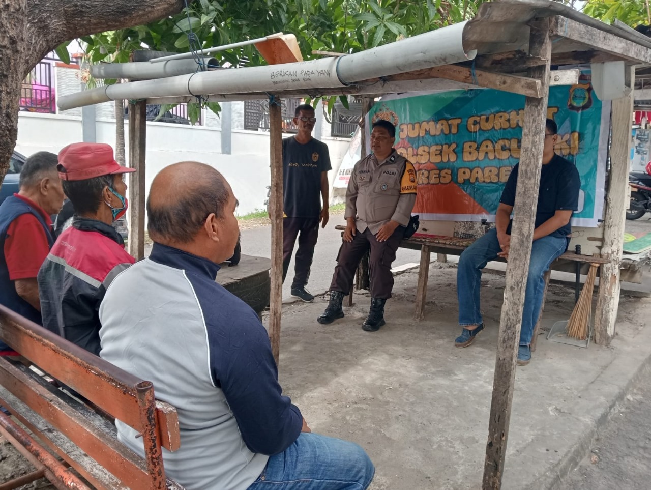 Imbauan Kamtibmas Kapolres Parepare Waspada Kebakaran di Jumat Curhat Polsek Bacukiki