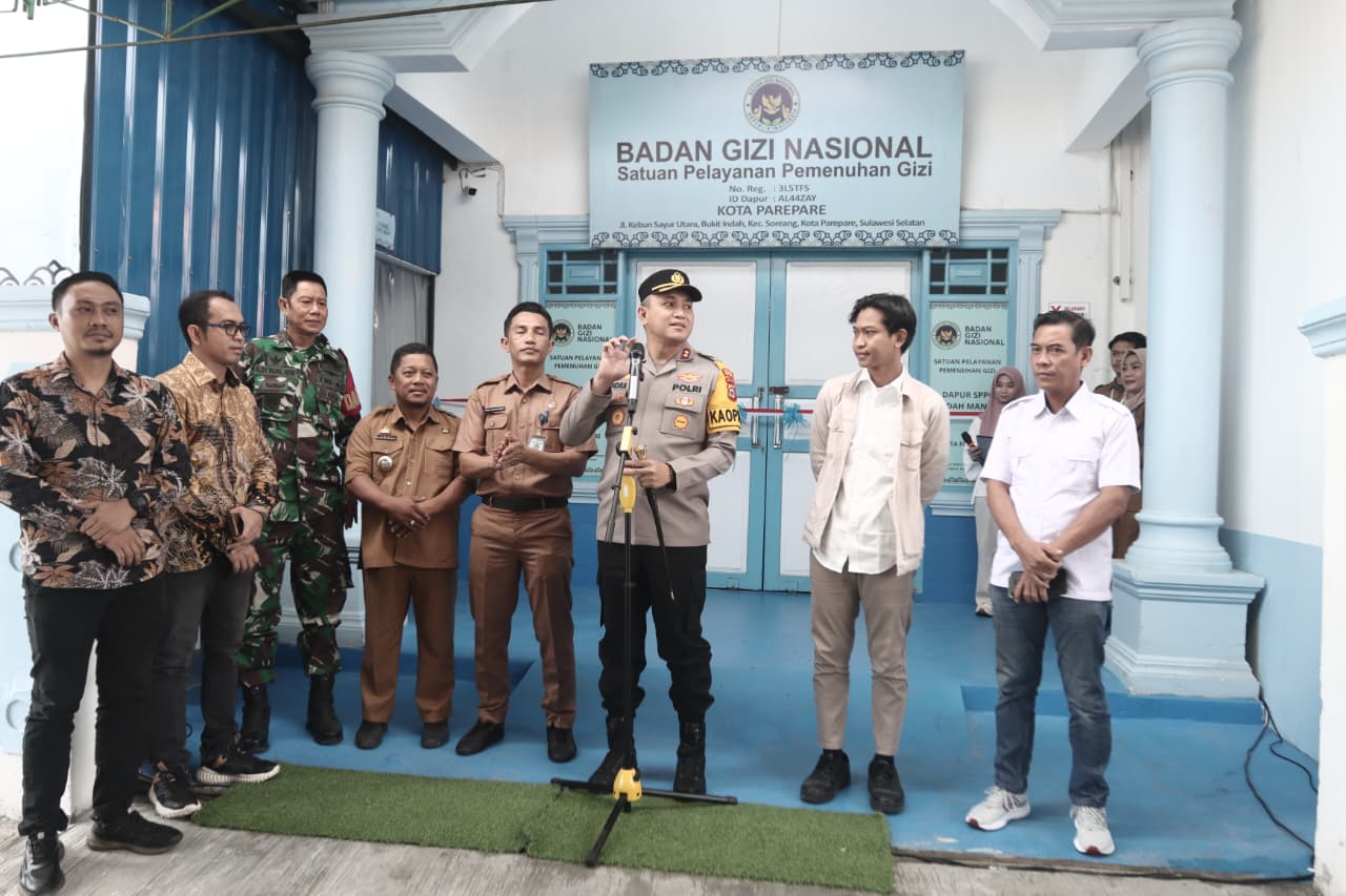 Kapolres Parepare Hadiri Launching Mitra Dapur SPPG Bukit Indah Soreang