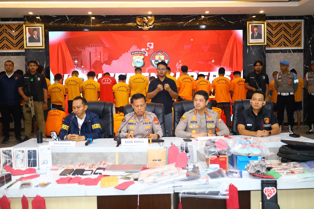 Polda Sulsel Tetapkan 53 Tersangka Tindak Pidana dalam Aksi Unjuk Rasa
