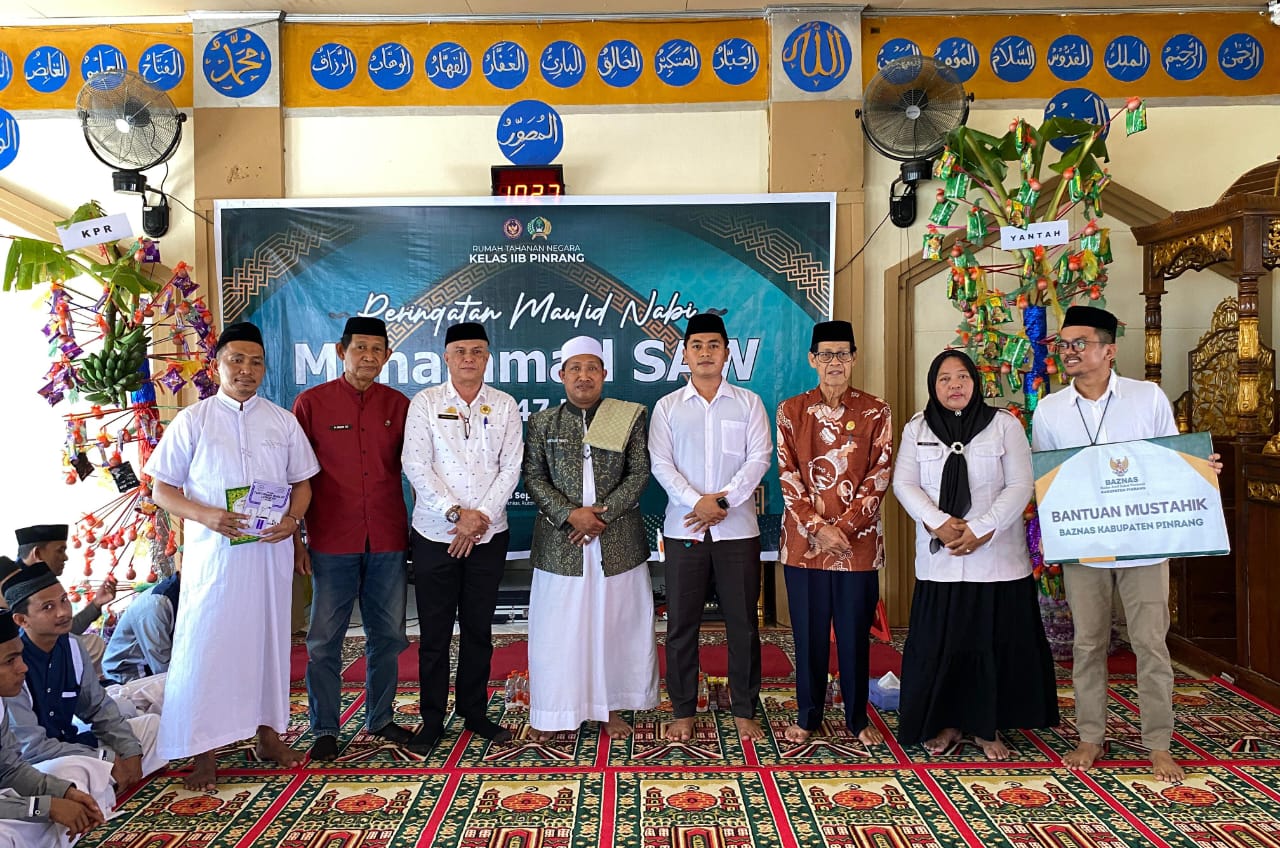 Rutan Pinrang Gelar Peringatan Maulid Nabi Muhammad SAW 1447 H, Meriah dan Penuh Khidmat
