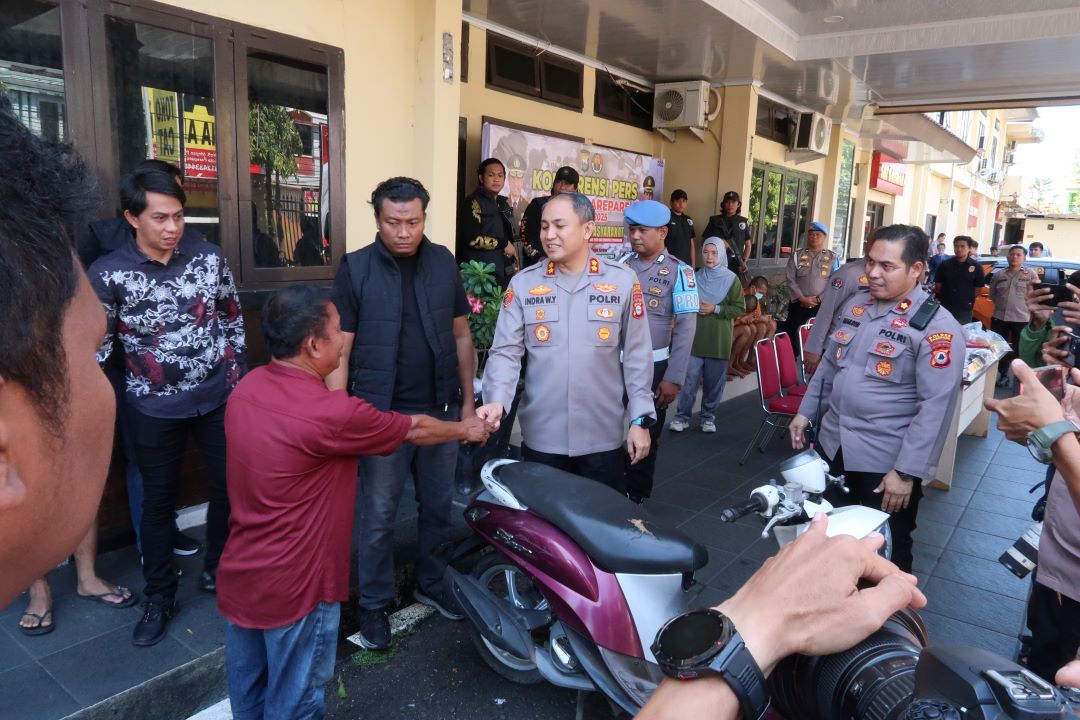Sepeda Motor Curian di Parepare Dikembalikan Polisi ke Pemilik Tanpa Biaya