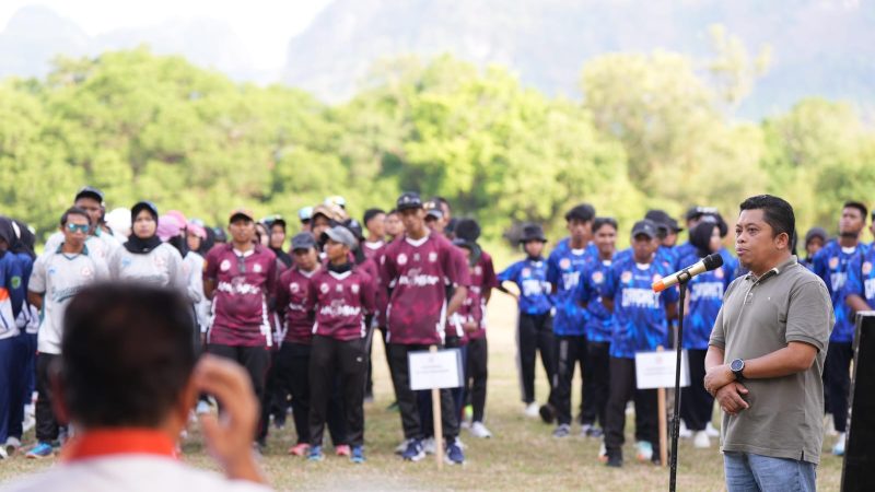 Babak Kualifikasi Porprov Sulsel Cabor Cricket Resmi Bergulir di Lapangan Kriket PT Semen Tonasa