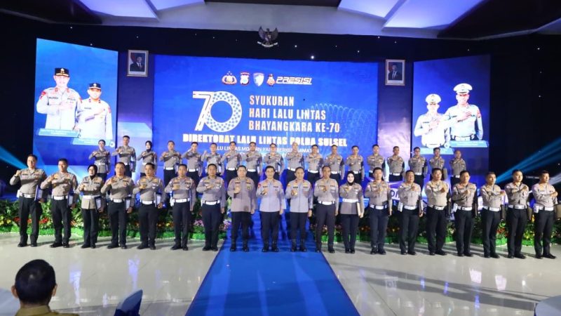 Sat Lantas Polres Parepare Raih Juara 3 Kategori Polantas Menyapa di Hari Lalu Lintas Bhayangkara ke-70