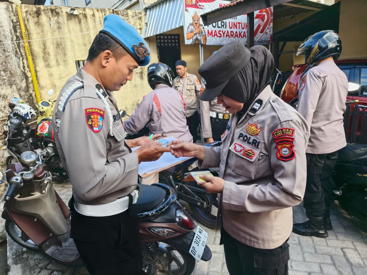 Gaktibplin Propam Polres Parepare, Pastikan Penampilan Anggota Sesuai Ketentuan