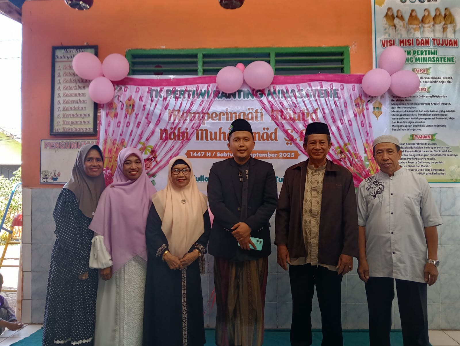 TK Pertiwi Ranting Minasatene Peringati Maulid Nabi Muhammad SAW 1447 H