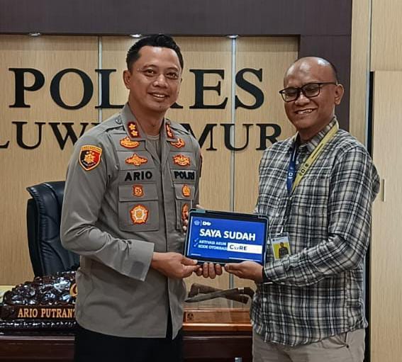 Tanggulangi Penipuan Mengatasnamakan DJP, KP2KP Malili Jalin Sinergi dengan Polres Luwu Timur