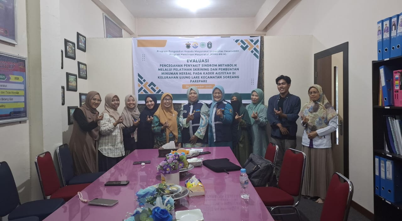 UNHAS Lakukan Evaluasi PKM Pencegahan Sindrom Metabolik di Parepare