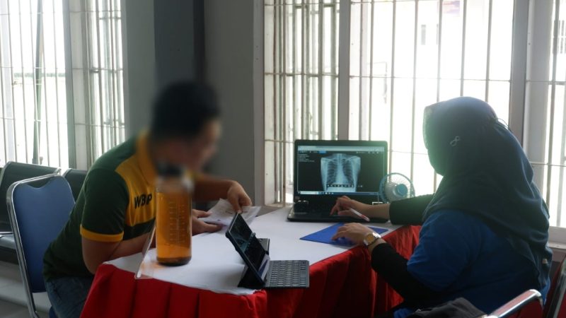 Cegah Penularan TBC, Rutan Pinrang Gelar Pemeriksaan Rontgen Dada bagi Warga Binaan