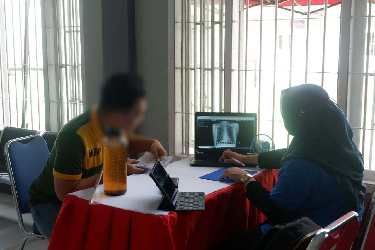 Cegah Penularan TBC, Rutan Pinrang Gelar Pemeriksaan Rontgen Dada bagi Warga Binaan