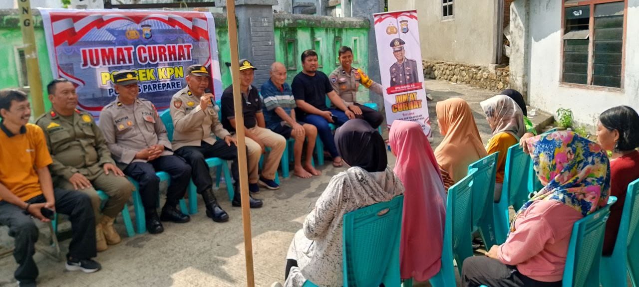 Jumat Curhat Polsek KPN, Soroti Dampak Negatif Miras dan Ajak Warga Peduli Kebersihan Lingkungan