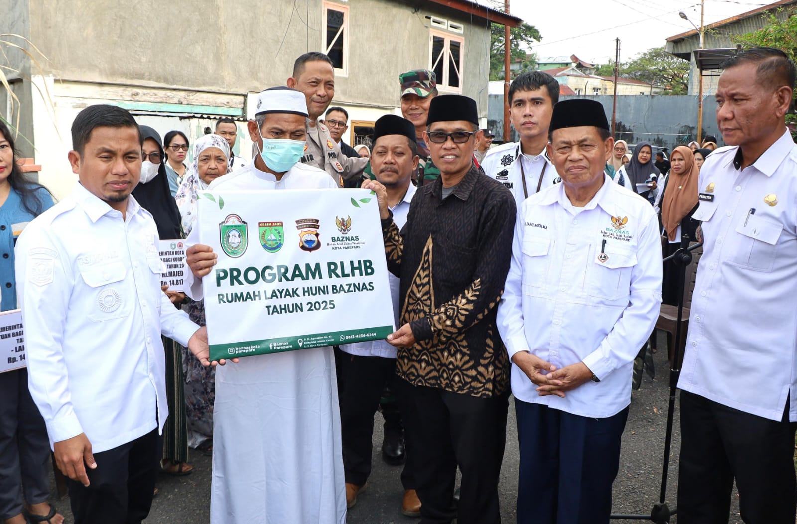 Pemkot Parepare, Baznas, Polres, dan Kodim Bersinergi Bantu Korban Kebakaran
