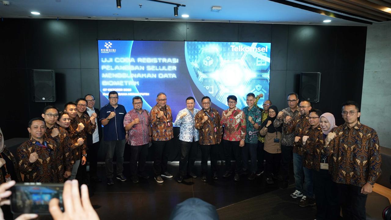 Telkomsel dan Kementerian Komunikasi dan Digital Lanjutkan Uji Coba Registrasi Pelanggan Berbasis Biometrik