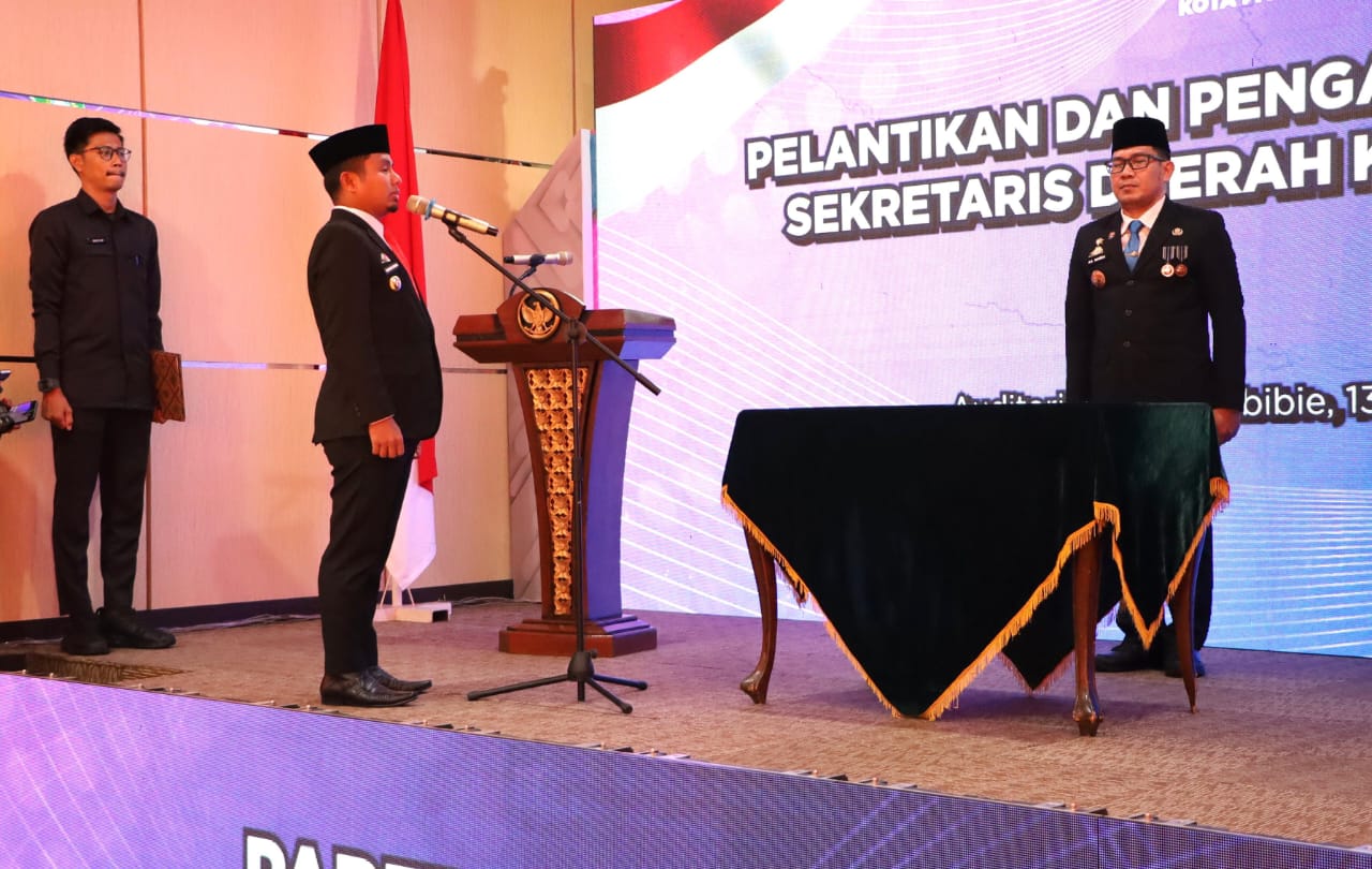 Tasming Hamid Lantik Amarun Agung Hamka sebagai Sekda Parepare