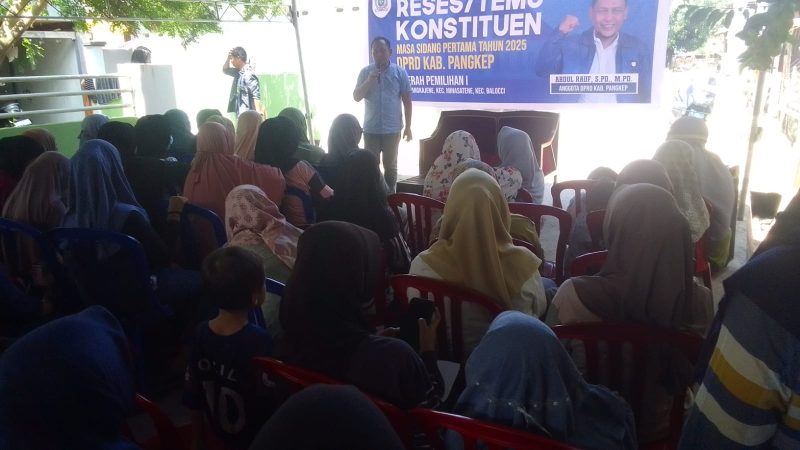 Reses Legislator PAN Abd Rauf, Terima Usulan soal Pembinaan Generasi Muda dan UMKM Pangkep