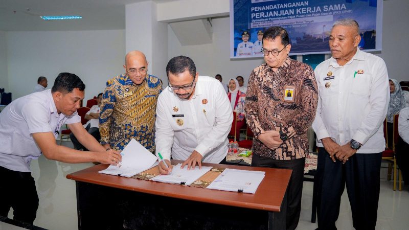 Kanwil DJP Sulselbartra Wujudkan Sinergi Pajak Pusat-Daerah: Empat Pemda Tandatangani PKS OP4D