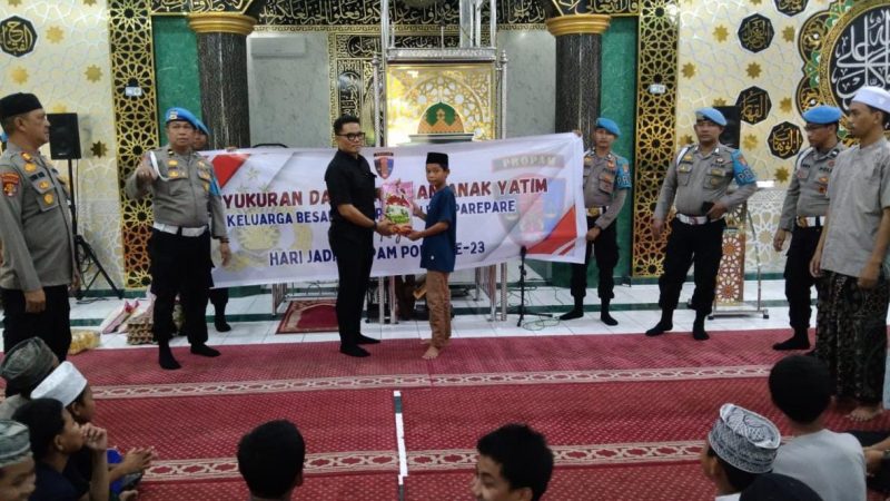 Sipropam Polres Parepare Rayakan HUT Propam Polri ke-23 dengan Aksi Sosial, Bawa Kebahagiaan ke Panti Asuhan