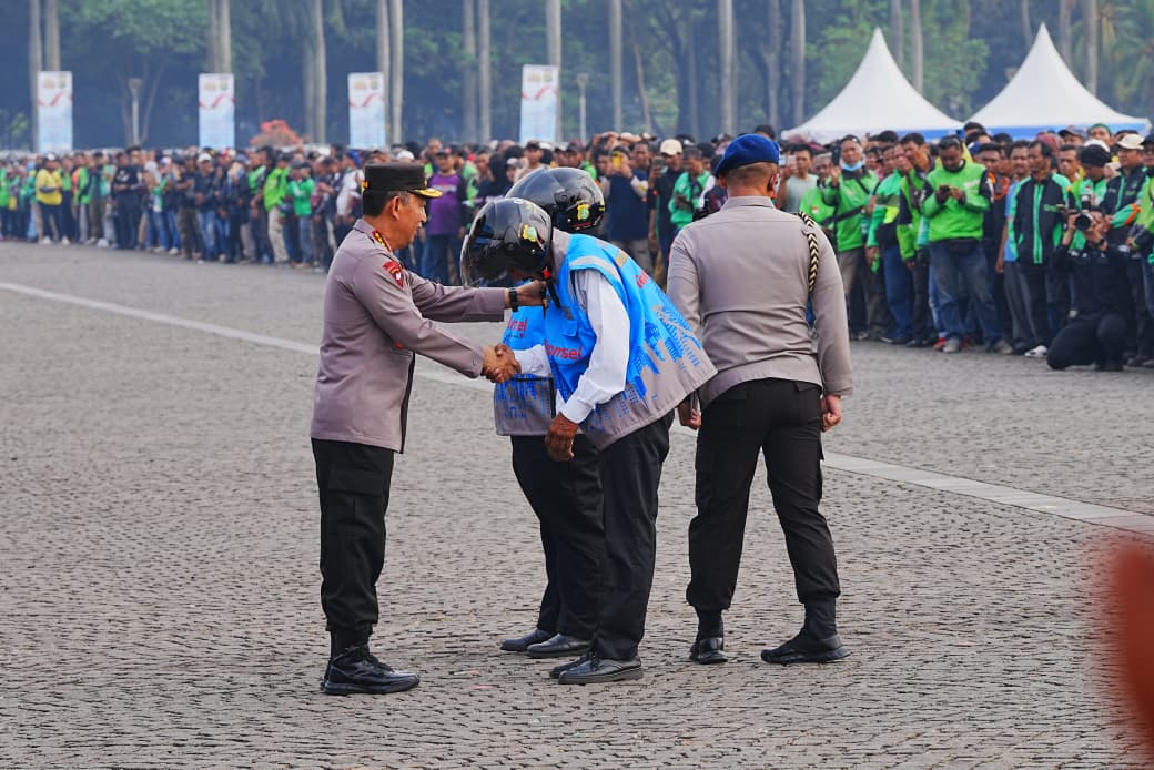 Kapolri Ajak Ojek Online Bersinergi Jaga Kamtibmas