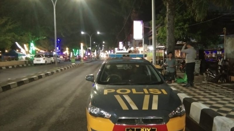 Patroli Blue Light Polsek Bacukiki, Pantau Situasi di Senin Malam
