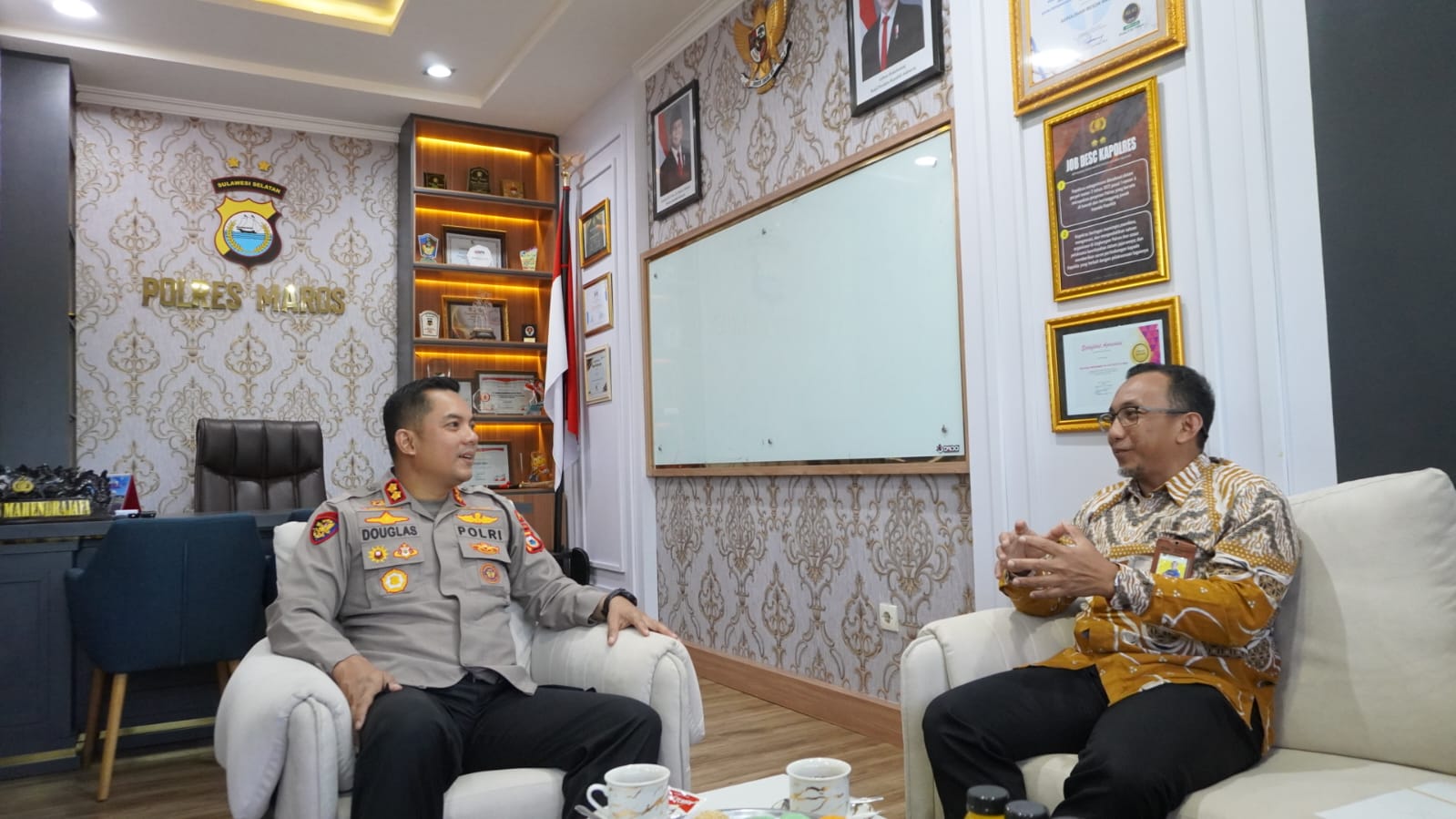 Jalin Sinergi, Pajak Maros Audiensi bersama Kapolres