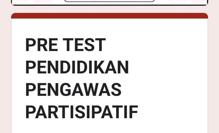 40 Peserta P2P Daring Asal Parepare Ikuti Pre-Test, Awali Pembelajaran Pendidikan Pengawas Partisipatif 2025