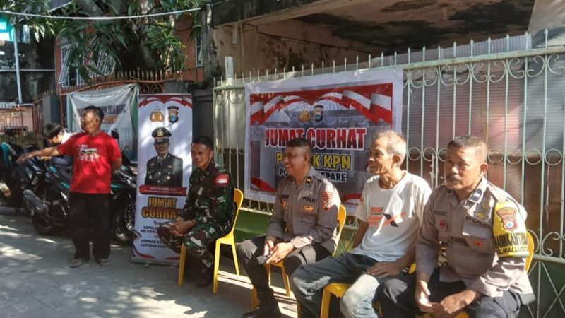 Jumat Curhat Polsek KPN, Bahas Kewaspadaan Musim Hujan-Galakkan Kembali Poskamling