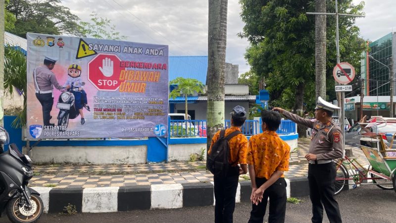 Seruan Setop Berkendara di Bawah Umur, Kasat Lantas Polres Parepare: Sayangi Anak Anda