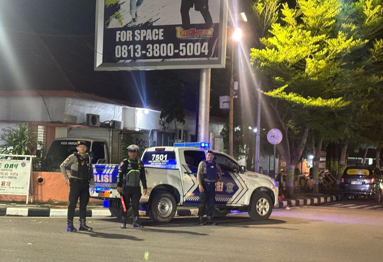 Patroli Blue Light Sat Samapta Polres Parepare, Pantau Aktivitas Masyarakat dan Jaga Kamtibmas di Jumat Malam