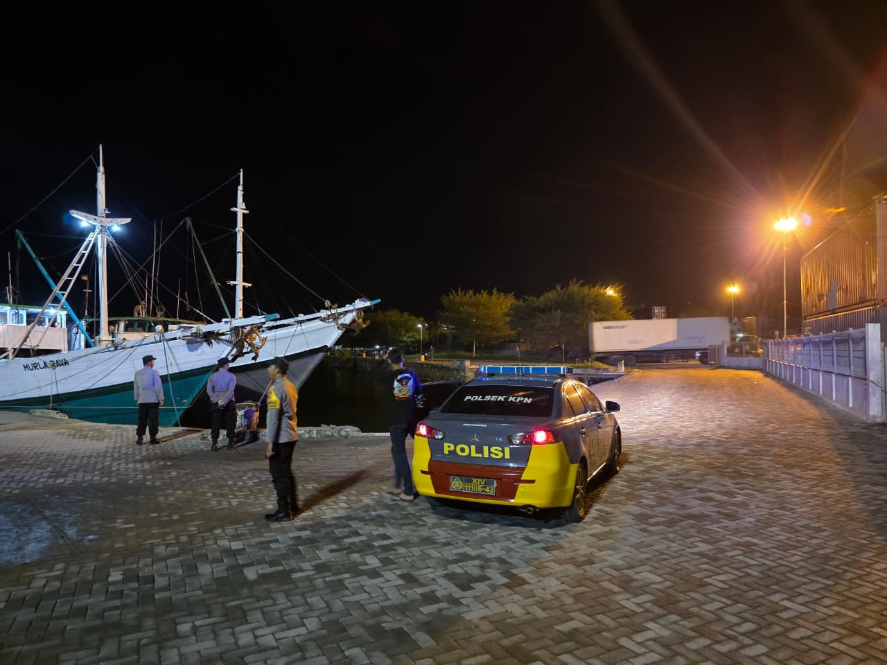 Patroli Blue Light Polsek KPN, Wujud Siaga Cegah Gangguan Kamtibmas di Malam Akhir Pekan