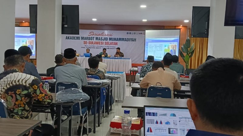 LPCRPM PWM Gelar Sosialisasi Akademi Marbot Masjid Muhammadiyah Seluruh Sulsel
