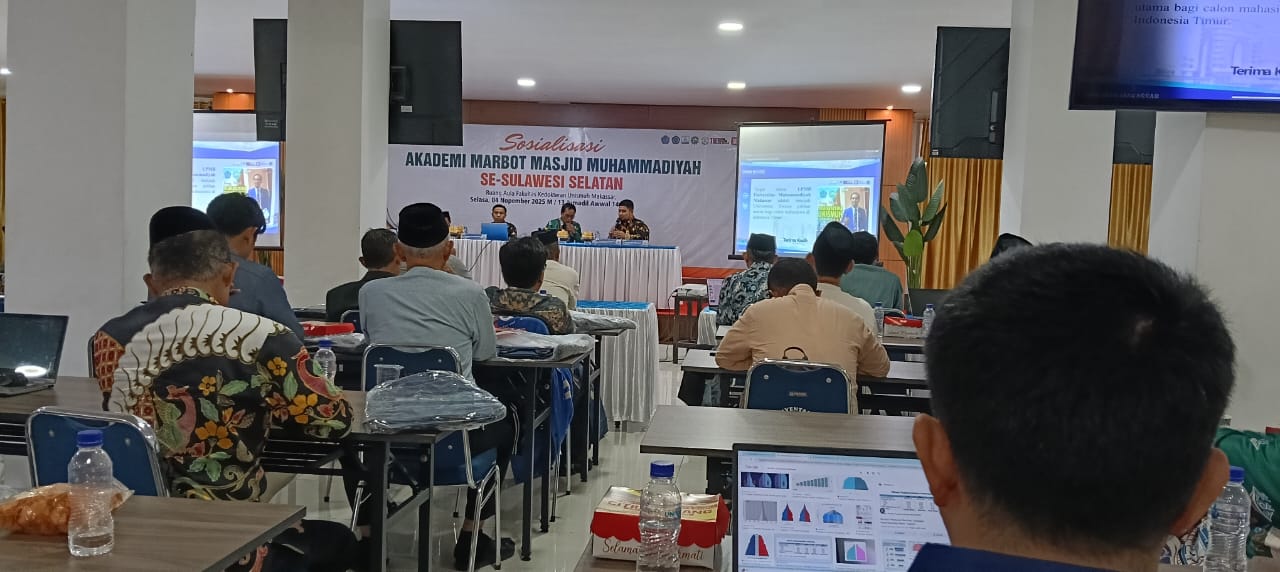 LPCRPM PWM Gelar Sosialisasi Akademi Marbot Masjid Muhammadiyah Seluruh Sulsel