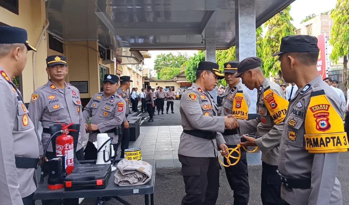 Kapolres Parepare Kukuhkan Tiga Pamapta, Tegaskan Tanggung Jawab dan Pelayanan Prima untuk Masyarakat