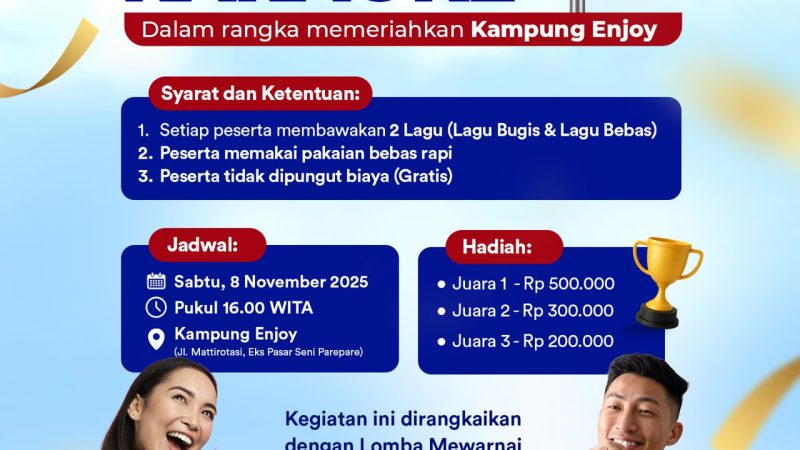 Pemkot Parepare Hidupkan Ekonomi Warga Lewat Event Kampung Enjoy