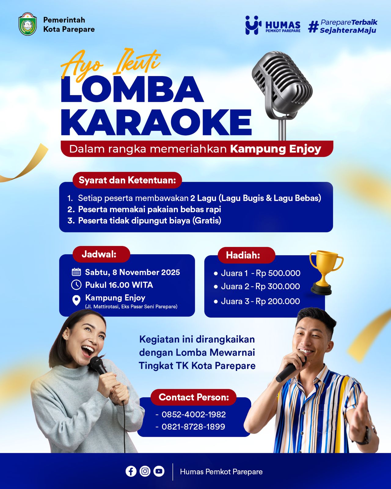 Pemkot Parepare Hidupkan Ekonomi Warga Lewat Event Kampung Enjoy