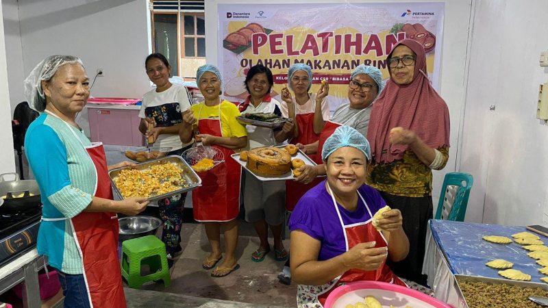 Pertamina Sulawesi Berdayakan Ibu-Ibu BIBASA GO ROA Lewat Pelatihan Olahan Makanan Khas Lokal