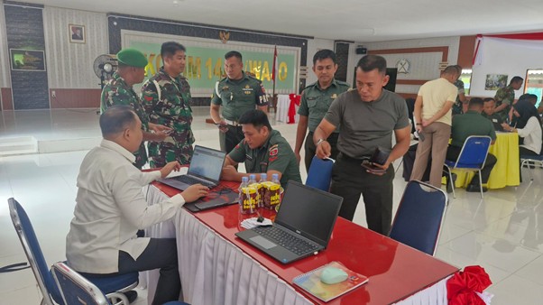 Petugas Pajak Sengkang Sigap Layani Prajurit Kodim 1406/Wajo Aktivasi Akun Coretax