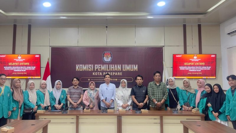 KPU Parepare Terima Kunjungan Silaturahmi Mahasiswa IAIN
