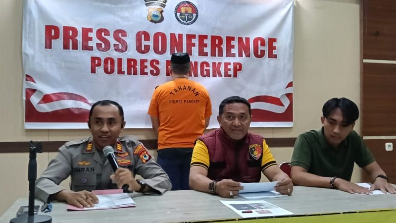 Polres Pangkep Rilis Kasus Penyebaran Video Syur