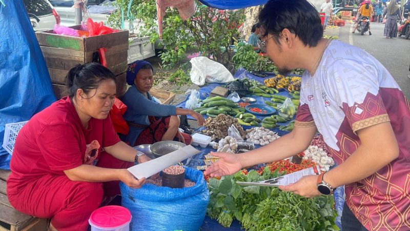 KPU Parepare Sosialisasi Pemutakhiran Data Pemilih Berkelanjutan di Pasar Lakessi