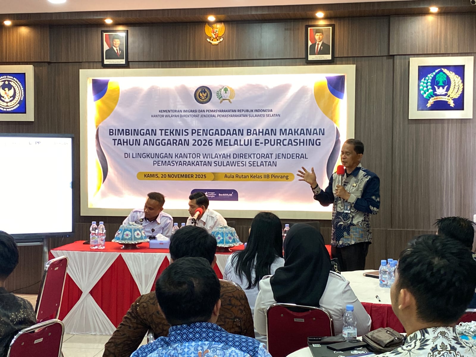 Pastikan Transparan dan Akuntabel, Rutan Pinrang jadi Tuan Rumah Bimbingan Teknis Pengadaan BAMA TA 2026