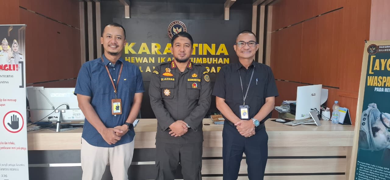 Jalin Sinergi, Pajak Kendari Audiensi ke Balai Karantina Sulawesi Tenggara